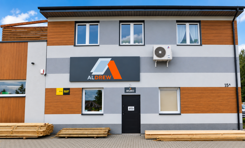 ALDREW – Centrum Drewna i Pokryć Dachowych, Jagodziniec, gm. Brzeziny